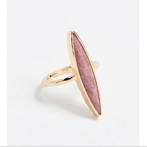 NEW Gorjana Palisades Statement Ring in Rhodonite